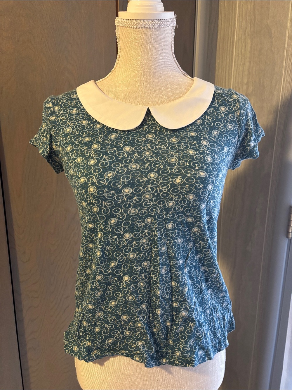 Urban Outfitters Cooperative Collar Bicylcle Top Blouse T Shirt Retro Hipster